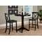 International Concepts Round 36 in Rd Pedestal Gathering Ht Table, 2 X-Back Counter Ht Stools, Black, 36 W, 36 L, 35.9 in H K46-36RT-27B-S6132-2 - alternate 2